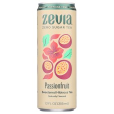 ZEVIA: Caffeine Free Hibiscus Tea Passionfruit, 12 fo