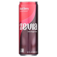 ZEVIA: Black Cherry Soda, 12 fo