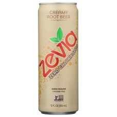 ZEVIA: Creamy Root Beer Soda, 12 fo