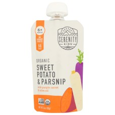 SERENITY KIDS: Pouch Organic Sweet Potato And Parsnip, 3.5 oz