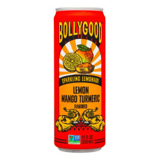 BOLLYGOOD: Sparkling Lemonade Lemon Mango Turmeric, 12 fo