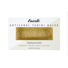 EMIRELLI: Artisanal Tahini Halva Traditional Vanilla, 8 oz