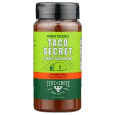 FIRE AND SMOKE: Taco Secret Street Taco Blend Seasoning, 10 oz