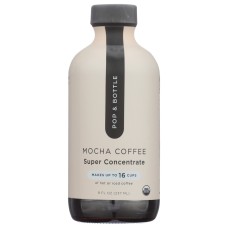 POP AND BOTTLE: Mocha Coffee Super Concentrate, 8 fo