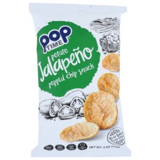 POPTIME POPPED CHIPS: Chips Jalapeno, 4 oz