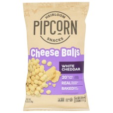PIPCORN: White Cheddar Cheese Balls, 4.5 oz
