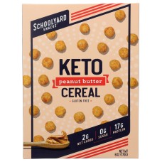 SCHOOLYARD SNACKS: Peanut Butter Keto Cereal, 6 oz
