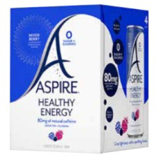 ASPIRE: Mixed Berry Healthy Energy Drink 4Pk, 48 fo
