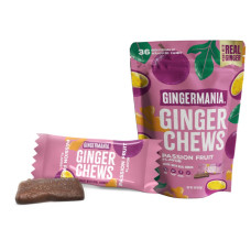 GINGERMANIA: Passion Fruit Ginger Chew, 5 oz