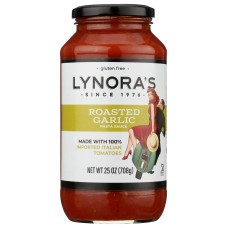 LYNORAS: Sauce Pasta Rstd Garlic, 25 oz