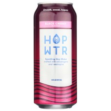 HOP WTR: Sparkling Hop Water Black Cherry, 16 fo