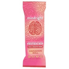MINDRIGHT: Cinnamon Roll Protein Bar, 1.76 oz