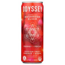 ODYSSEY ELIXIR: Energy Plus Focus Passion Fruit Orange Guava, 12 fo