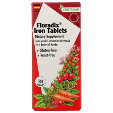 SALUS: Floradix Iron Tablets, 80 tb