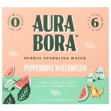 AURA BORA: Water Sprkl Pprmnt Wtrmln, 72 FO