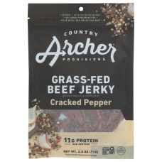COUNTRY ARCHER: Cracked Pepper Beef Jerky, 2.5 oz
