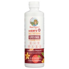 MARYRUTHS: Mens 40Plus Multivitamin Liposomal Vanilla Peach, 15.22 fo