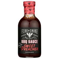 FIRE AND SMOKE: Sauce Sweet Preacher, 20 OZ