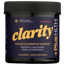 PLUSHLTH: Clarity Gummy Cherry Plum, 30 pc