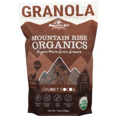 MOUNTAIN RISE ORGANIC GRANOLA: Organic Chunky Cocoa Granola, 13 oz