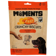 MOMENTS BY WET NOSES: Crunchy Biscuit Pumpkin Dog Treat, 10 oz