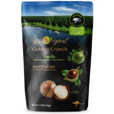 GOLDEN CRUNCH: Vanilla Macadamias, 7.9 oz GOLDEN CRUNCH: Vanilla Macadamias, 7.9 oz