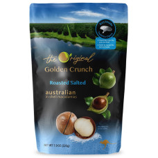 GOLDEN CRUNCH: Roasted Salted Macadamias, 7.9 oz GOLDEN CRUNCH: Roasted Salted Macadamias, 7.9 oz