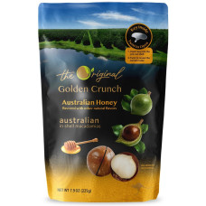 GOLDEN CRUNCH: Australian Honey Macadamias, 7.9 oz GOLDEN CRUNCH: Australian Honey Macadamias, 7.9 oz