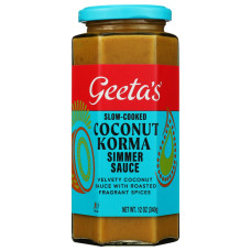GEETA'S: Coconut Korma Simmer Sauce, 12 oz