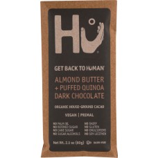 HU: Dark Chocolate Almond Butter with Puffed Quinoa Bar, 2.1 oz