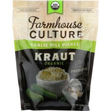FARMHOUSE CULTURE: Organic Garlic Dill Pickle Kraut, 16 oz