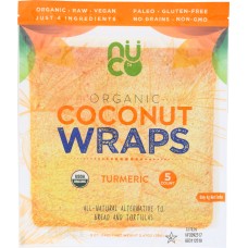 NUCO: Organic Coconut Wraps Turmeric, 2.47 oz