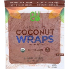 NUCO: Organic Coconut Wraps Cinnamon, 2.47 oz