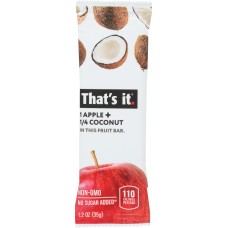 THATS IT: Fruit Bar Apple Coconut, 1.2 oz