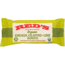 REDS: Chicken Cilantro and Lime Burrito, 4.5 oz