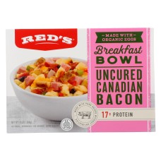 RED'S: Uncured Canadian Bacon Breakfast Bowl, 6.50 oz