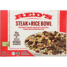 REDS: Gluten Free Steak, Rice & Corn Salsa Bowl, 8.5 oz