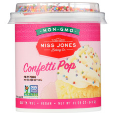 MISS JONES BAKING CO: Frosting Confetti Pop, 11.98 oz