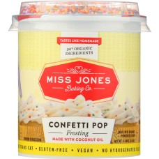 MISS JONES BAKING CO: Frosting Confetti Pop, 11.98 oz