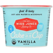MISS JONES BAKING CO: Cake in a Cup Vanilla, 1.34 oz