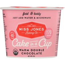 MISS JONES BAKING CO: Cake in a Cup Double Chocolate, 1.45 oz