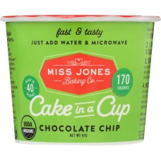 MISS JONES BAKING CO: Cake in a Cup Chocolate Chip, 1.45 oz