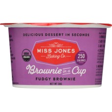 MISS JONES BAKING CO: Brownie in a Cup Fudgy Brownie, 1.34 oz