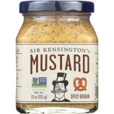 SIR KENSINGTONS: Mustard Spicy Brown, 11 oz