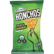 DEEP RIVER: Honchos Peach Habanero Tortilla Chips, 5 oz