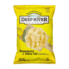 DEEP RIVER: Rosemary & Olive Oil Kettle Cooked Potato Chips, 2 oz DEEP RIVER: Rosemary & Olive Oil Kettle Cooked Potato Chips, 2 oz
