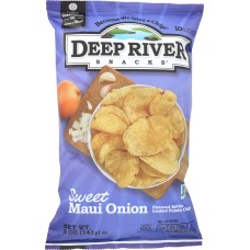 DEEP RIVER: Kettle Cooked Potato Chips Sweet Maui Onion, 5 oz