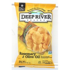 DEEP RIVER: Kettle Cooked Potato Chips Rosemary & Olive Oil, 5 oz