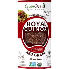 GREEN QUINOA: Quinoa Red Grain, 12 oz