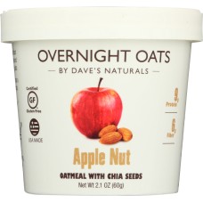 DAVES GOURMET: Oats in Cup Apple Nut, 2.1 oz